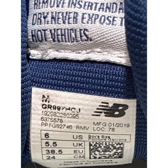 New Balance Sneakers  997H Size Boys 6 color blue green neon - Picture 6 of 6